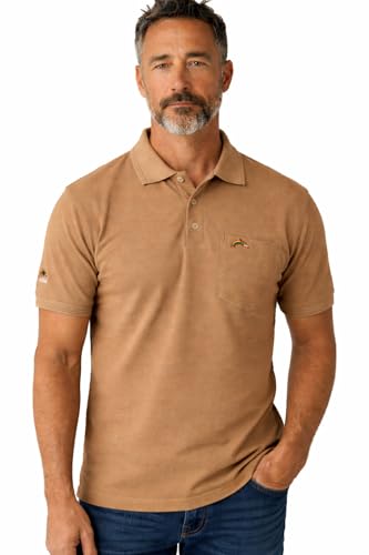 Image of Men Regular fit Polo Neck Front Pocket ||Pocket Embroidery Casual Wear T-Shirt||Half Sleeve Side on Sleeve Embroidery|| Button Closer t Shirt for Men