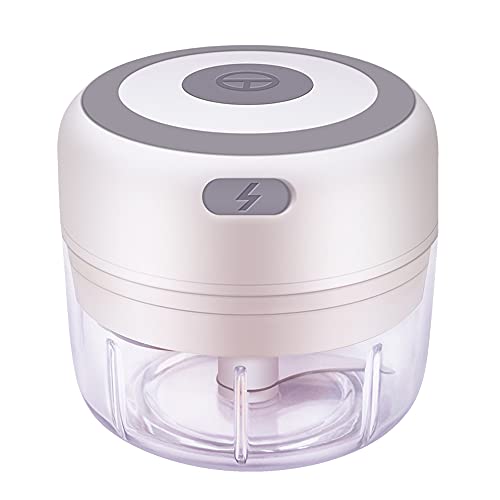 Mini Electric Garlic Chopper, Portable Garlic Chopper Vegetable Chopper, USB Wireless Food Chopper Chili Meat Grinder Kitchen Vegetable Tools