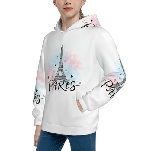 Image of Boy'S Sweatshirt Fleece Hoodie Blend Hooded Sweatshirt Plush Pullover Hoodie Size For Boys And Girls
