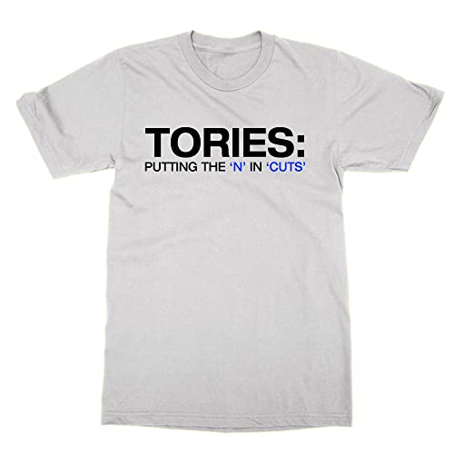 T-shirt Tories Putting The N in Cuts blanc en taille M pour homme et femme