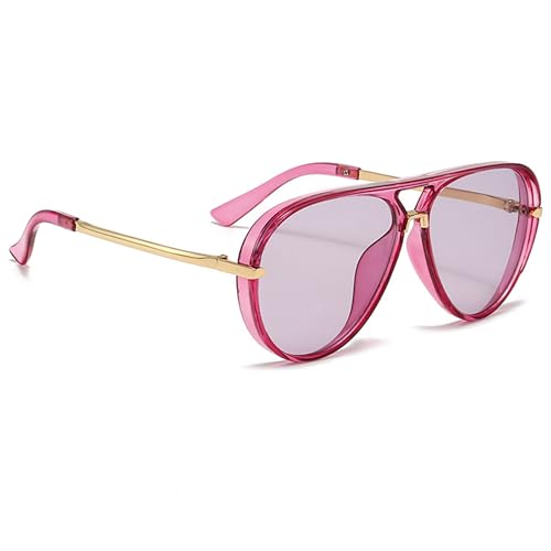 bullabulling Fashion Oversized Pilot Sunglasses Women Big Frame Sun Glasses Goggle Trendy Metal Frame Oval Shades2