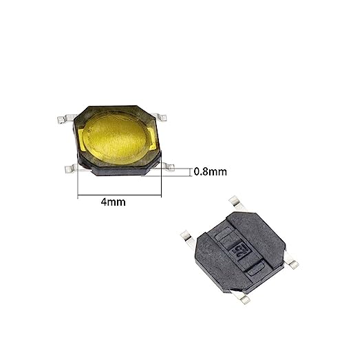 Micro interruptor SMD 4x4x0.8mm de botón táctil de 4 pines DC12V en bolsa de 100 5