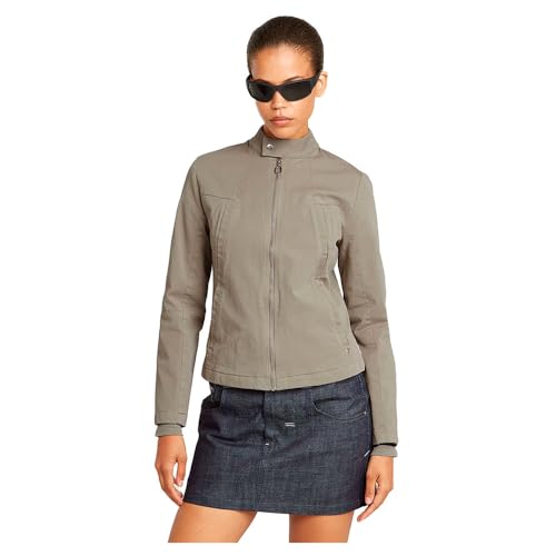G-Star Para Mujer Chaqueta Biker, Beige Vintage Khaki D25990-D922-G053 , L G-Star Para Mujer Chaqueta Biker, Beige Vintage Khaki D25990-D922-G053 , L