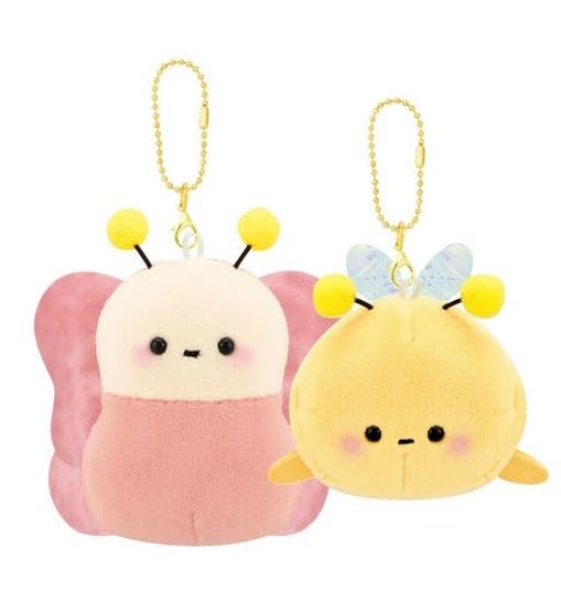 バスウッド】 カラフルニコちゃんと蝶々のキーホルダー ?