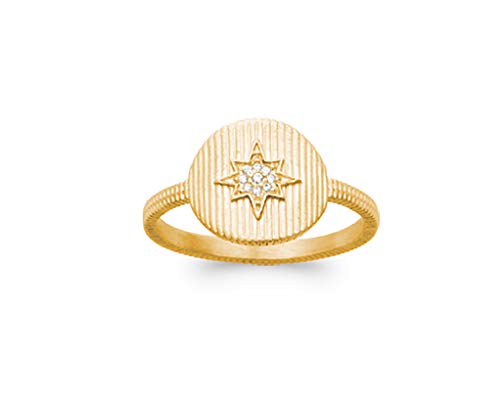 Bague en Plaqué Or avec Étoile Scintillante pour Sublimer votre Style Quotidien