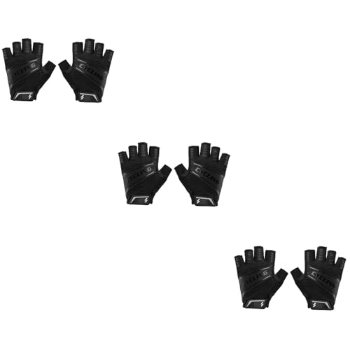 Gants de vélo de route mitaines respirantes noires pour adultes
