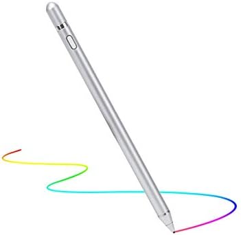 Stylus Pen for Touch Screens, Molichang Active Pen Digital Pencil Fine Point Compatible with iPhone iPad and Other Tablets (Silver)