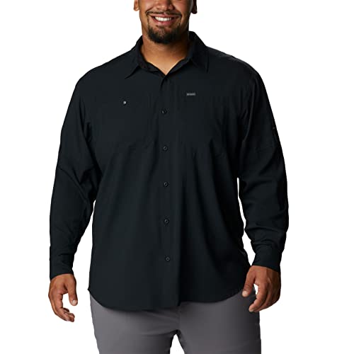 Image of Columbia Men's Silver Ridge Utility Lite Long Sleeve, Black, 1X Big