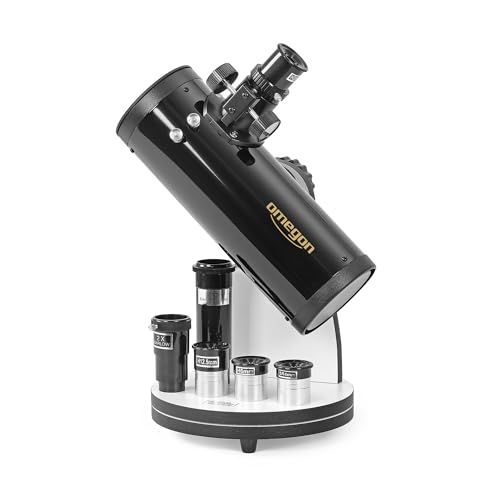 Télescope Dobson Omegon N 76/300 DOB | Télescope Dobson Compact de Table | Ouverture de 76 mm |...