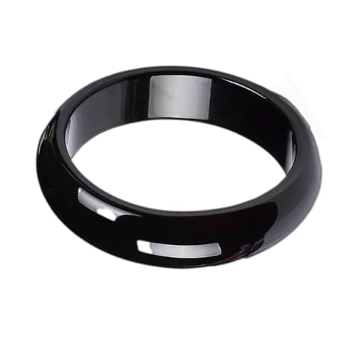 Bracelet jonc jade noir naturel femme avec boîte à bijoux MOCHAMIK