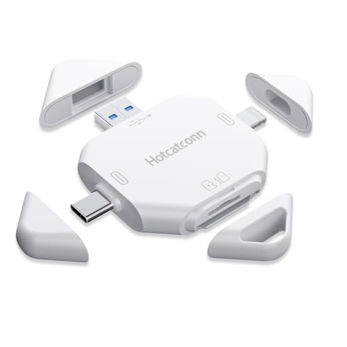 New Magnetie SD Card Reader for iPhone, Memory Card Reader Plug and Play for...