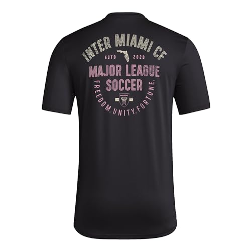 Image of adidas Men's Inter Miami CF Local Pop Short Sleeve Pre-Game T-Shirt