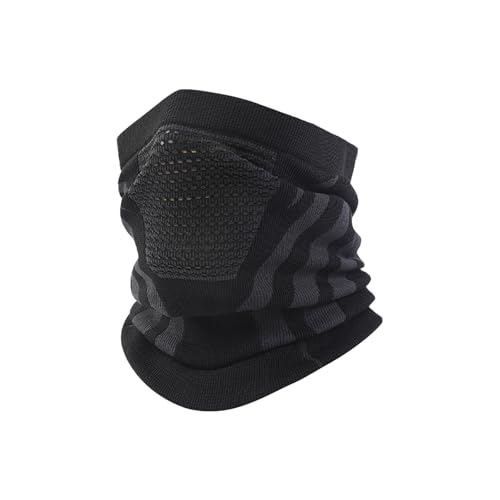 YUDEWAY Neck Gaiters (Black/Grey（1pack)