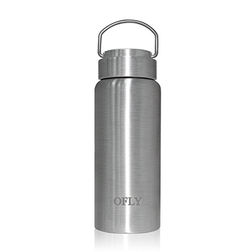OFLY Botella Termo Acero Inoxidable 500ml Vaso Térmico Frío Mantener Calor O Fría 12h Vacío de Doble Pared Botella Agua Deporte para Senderismo/ Viaje/ Oficina/ Uso Doméstico