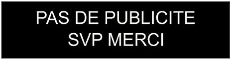Plaque Adhésive Stop Pub - 60x25 Mm - Signalétique.Biz (Fabriquée En France)