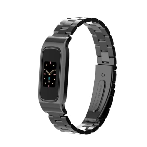 Image of Compatible with Fitbit Luxe Bands,Stainless Steel Metal Replacement Strap Wrist Band Compatible for Luxe Fitness Tracker