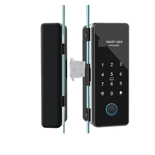 Fechadura de porta inteligente para porta de vidro deslizante de madeira HAHALock App Bloqueio de im