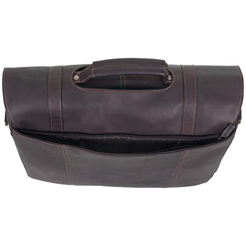 Kenneth Cole REACTION unisex-adult Show Business Colombian Leather Dual Compartment 15.6-inch Laptop Portfolio Luggage- Messenger Bag (pack of 1)