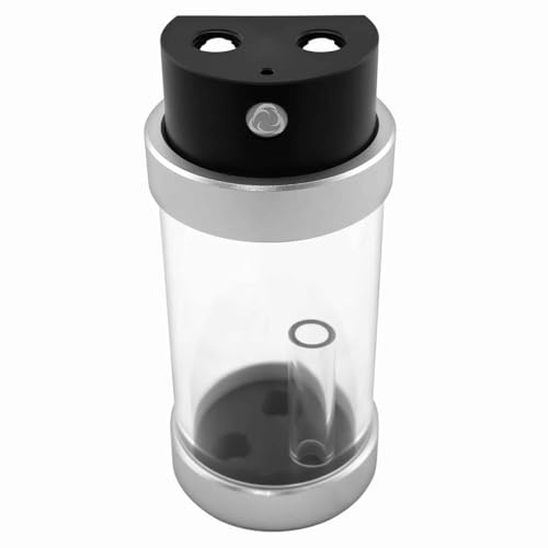 Singularity Compatible Computers Protium Ausgleichsbehälter 100mm - Acetal, Schwarz/Silber