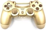 Housing Case Cover Front Back Shell Protector for PS4 Pro JDS-040 JDM-040 Controller (Gold)