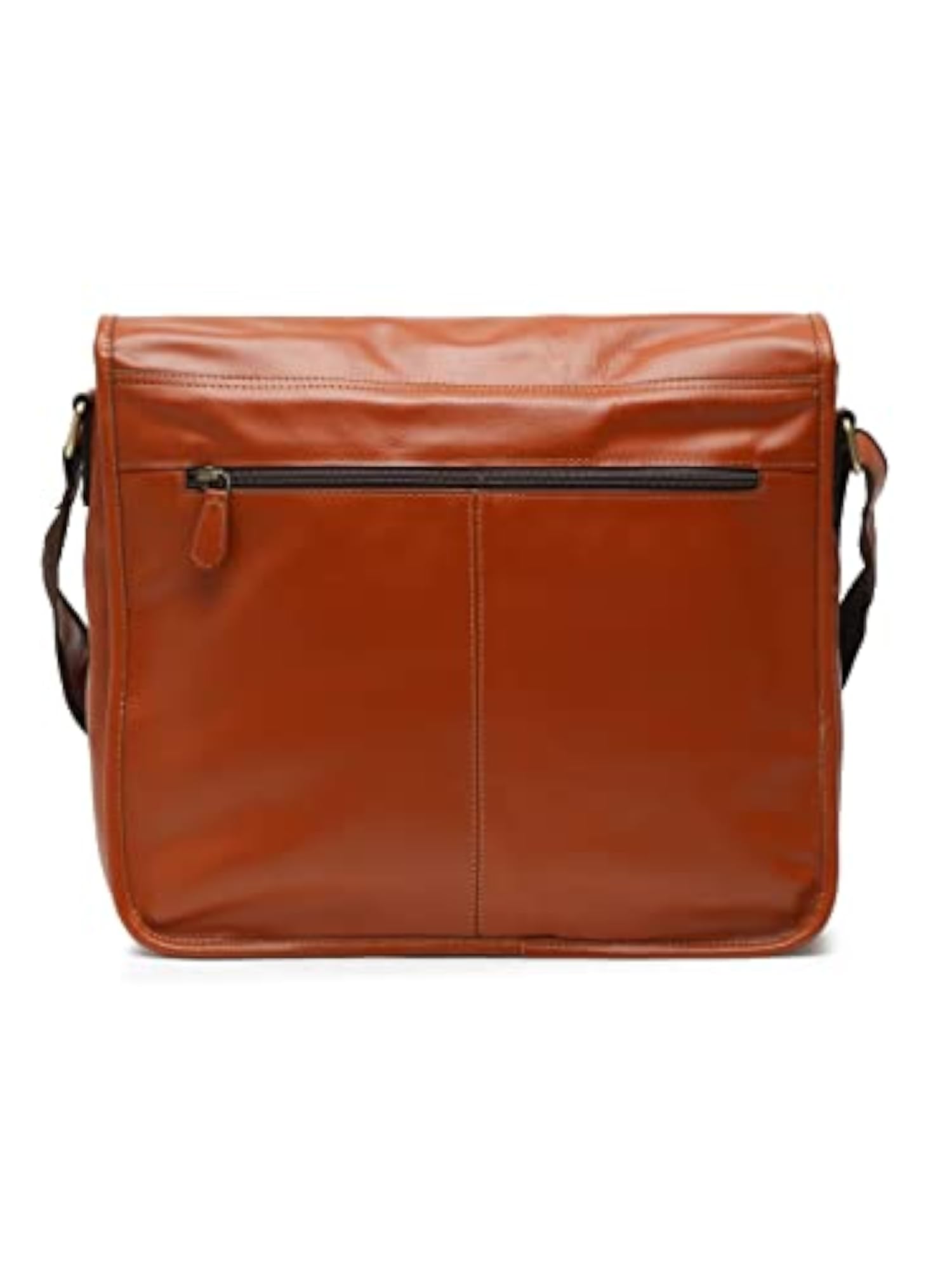 Genuine Leather Laptop Bag, Brown