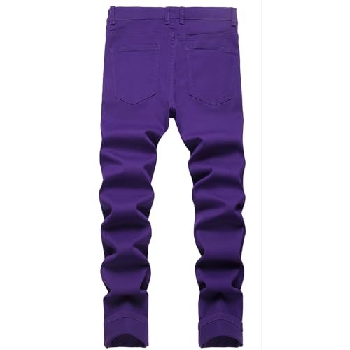 LZLER Mens Jeans Slim Fit Stretch Jeans Comfort Casual Classic Solid Denim Pants for Men2