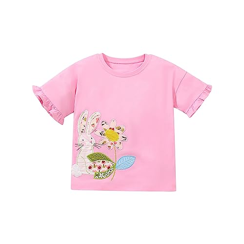 KAGAYD Kids Easter Bunny Shirt Hunting Eggs T-Shirt Bunny Gifts for Kids Easter Day T-Shirt