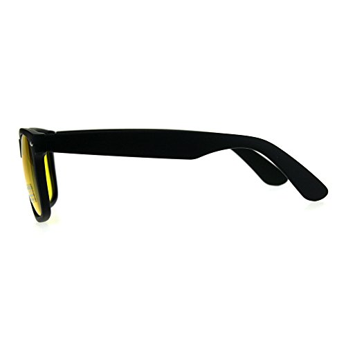 Black Frame Hipster Plastic Horn Rim Yellow Night Driving Lens Sunglasses3