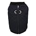 Gooby - Fashion Vest, Small Dog Sweater Bomber Jacket Coat with Stretchable Chest, Black, Medium