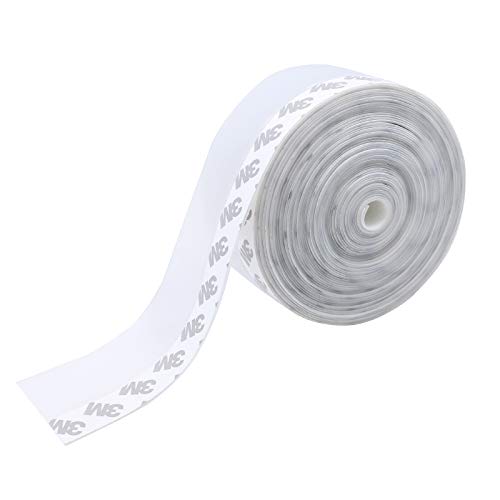TamBee Door Weather Stripping,Silicone Seal Strip Adhesive for Doors and Windows Insulation (45mm x 32.8feet)