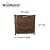 Woodhaven 4 Foot Waterproof Full Cover - Covers 1/4 Cord Outdoor Firewood Rack - Reinforced Vinyl with Front Open Straps - Keeps Logs Dry (Brown)
