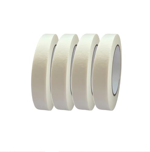 Image of Masking Tape, 4 Roll 0.75 Inch x 55 Yards Painting Tape, General Purpose for Factory Home Office School Stationery, Labeling, Painting, Crafting, Arts use etc