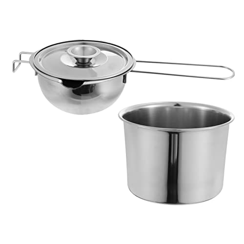 STOBAZA Melting Pot for Chocolate Butter Cheese Double Boiler Ergonomic Handle Design for Cooking and Baking