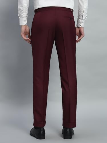 Image of Gurkha Pants for Men | Trouser for Men | Formal Pant | Double Button | Regular Fit Trouser High Waist Pleated Casual Trousers | Straight Leg Pants for Office Smart Casual Travel Party