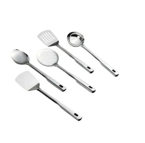 Spatules de cuisine indiennes BRACOP sculptées main en acier inoxydable