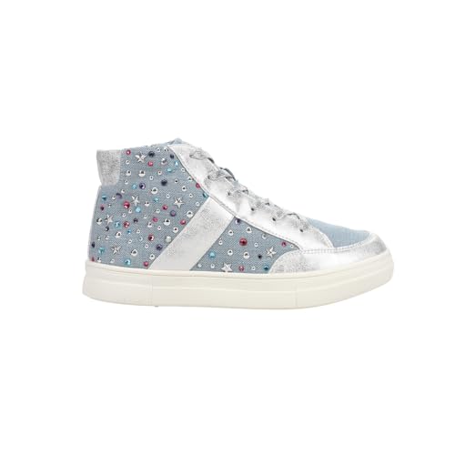 NINA Kids Girls Kala Studded High Sneakers Shoes Casual - Blue
