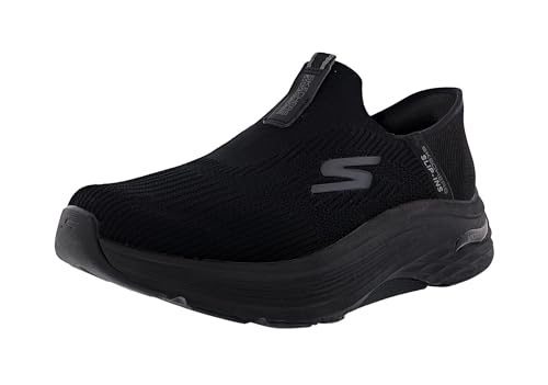 Skechers Men's Slip-Ins: Max Cushioning Arch Fit- Fortuitous Walking Shoes, Black/Black, 10.5 4E