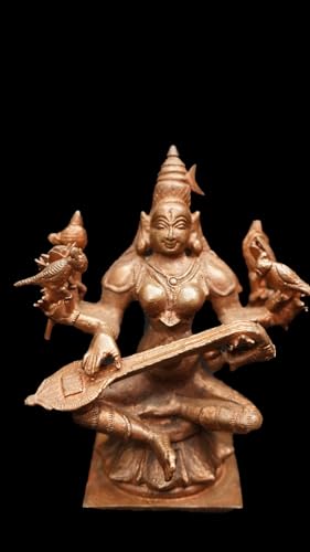 Image of Copper Idols Rajamathangi, 3.7 inches, 368 Grams Copper Handmade Pack of 1 Piece