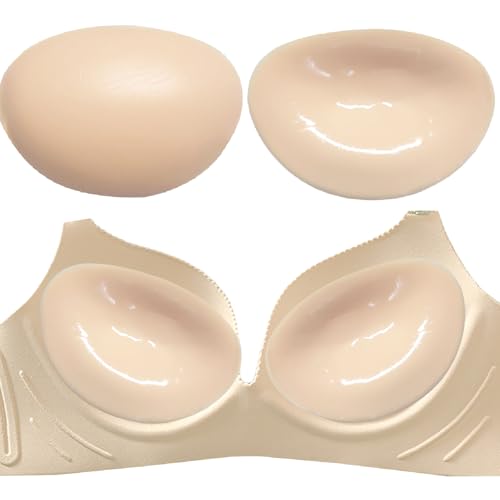 Wieysdoo Coussinets adhésifs en silicone pour soutien-gorge - Coussinets push-up pour renforcement - Inserts pour soutien-gorge en forme de filet de poulet,...