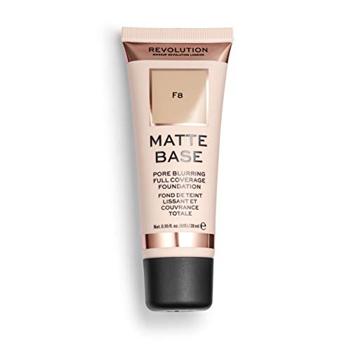 Revolution Beauty London, Matte Base, Foundation, F8, 28ml