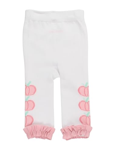 Image of RuffleButts Baby Girls Patterned Footless Ruffled Tights - Ruffle Tights | For Female Infants And Toddlers, Everyday Wear, Special Occasion Outfits, Layering Essential
