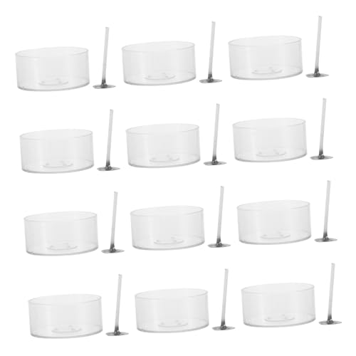 Kit para hacer velas con mechas y portavelas de plástico