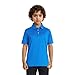 Golf Shirts for Boys Short Sleeve Moisture Wicking Dry Fit Performance Sport Striped Kids Youth Boys Polo Shirts