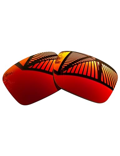 Image of 4 Pairs Replacement Lenses for Oakley Jupiter Squared OO9135 Sunglasses - Solid Black+Titanium+Ice Blue+Fire Red