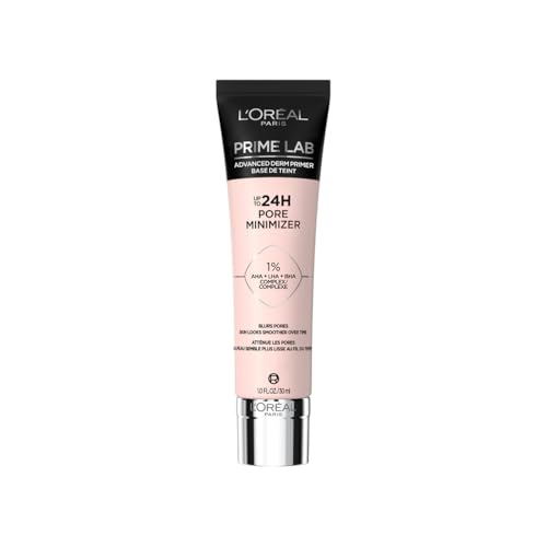 L'Oréal Paris - Base de Teint - Fixation du Maquillage 24H - Tous les Types de Peau - Prime Lab - Pore Minimizer