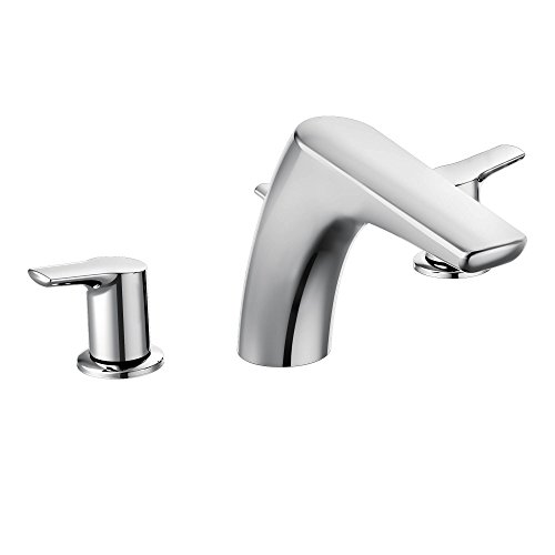 Moen T986-4792 Method Two-Handle Low Arc Roman Tub Faucet With Valve, Chrome #TOP1