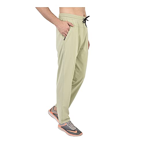 Image of Groovy Men Four Way Lycra Trackpants(CKN8-P Beige)