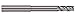 Micro 100 VLRM-160-4 Corner Radius End Mill, 16 mm Cutter Dia, 22 mm LOC, 0.7 mm Corner Rad, 80 mm Reach, 15.49 mm Neck Dia, 4 Fl, 16 mm Shank Dia, 130 mm OAL, Uncoated