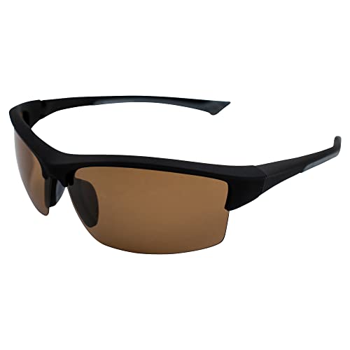 Global Vision Daytona 1 Polarized Sunglasses Glasses Black frames Brown Lens