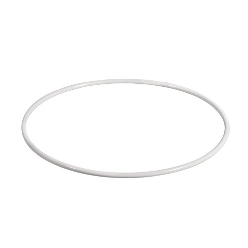 Rayher 2505800 Metallringe, beschichtet, wei&szlig;, 50 cm &oslash;